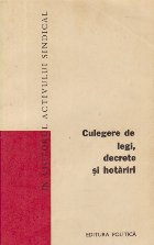 Culegere de legi, decrete si hotariri, Volumul 14