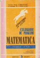 Culegere probleme Matematica Clasele VIII