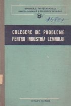 Culegere probleme pentru industria lemnului