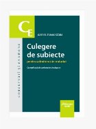Culegere de subiecte pentru admiterea în notariat