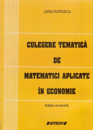 Culegere tematica de matematici aplicate