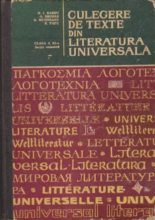 Culegere de Texte din Literatura Universala. Clasa a XI-a, Sectia Umanista