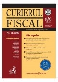 Curierul fiscal, Nr. 11/2009