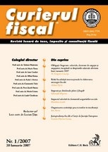 Curierul fiscal, nr. 1/2007