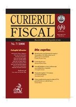 Curierul fiscal, Nr. 7/2008