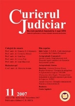 Curierul Judiciar, Nr. 11/2007