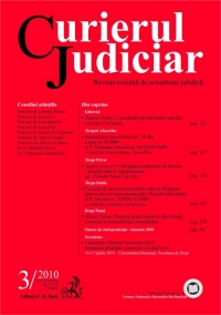 Curierul Judiciar, Nr.3/2010