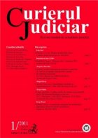 coperta Curierul Judiciar, Nr.1/2011