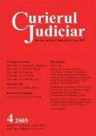 Curierul Judiciar 4/2005