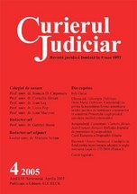 Curierul Judiciar, nr. 4/2005