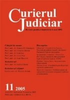 Curierul Judiciar, Nr. 11/2005
