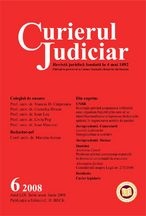 Curierul Judiciar, Nr. 6/2008