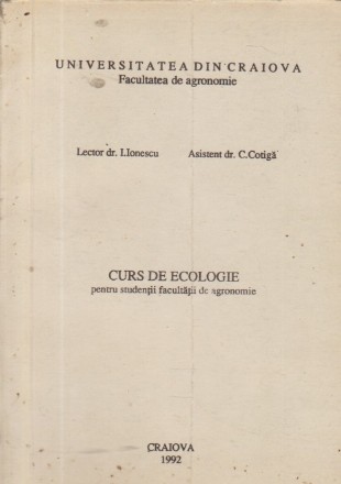Curs de ecologie pentru studentii facultatii de agronomie
