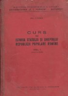 Curs istoria statului dreptului Republicii