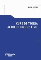 Curs teoria actului juridic civil