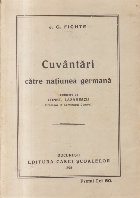 Cuvantari catre natiunea germana Fichte