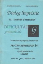Dialog lingvistic 111 intrebari raspunsuri