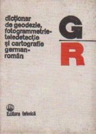 Dictionar de geodezie, fotogrammetrie-teledetectie si cartografie german-roman