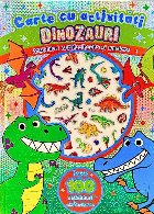 Dinozauri : carte cu activităţi,abţibilduri strălucitoare şi machete