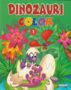 Dinozauri Color 1 (carte de colorat)