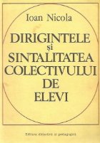 Dirigintele sintalitatea colectivului elevi (din