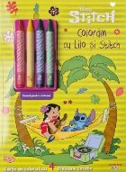 Disney Stitch : Colorăm cu Lilo şi Stitch,carte cu 4 creioane cerate