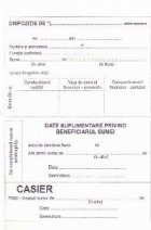 Dispozitie de plata/incasare catre casierie, hartie autocopiativa