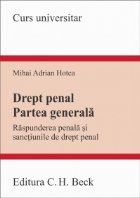 Drept penal. Partea generala. Raspunderea penala si sanctiunile de drept penal