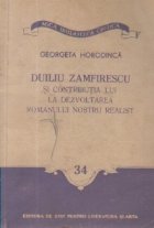 Duiliu Zamfirescu contributia lui dezvoltarea