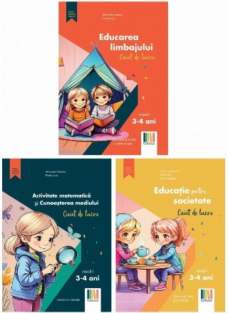 Educarea limbajului : domeniul Limbă şi comunicare,caiet de lucru,nivel I (3-4 ani)