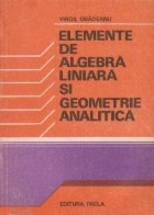 Elemente algebra liniara geometrie analitica