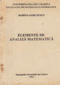 Elemente de analiza matematica, II
