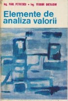 Elemente de analiza valorii