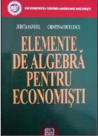 coperta Elemente de algebra pentru economisti