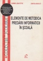 Elemente metodica predarii informaticii scoala