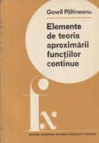 Elemente de teoria aproximarii functiilor continue