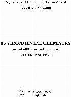 Environmental chemistry course notes