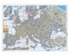 Europa - Harta Politica si rutiera (hartie laminata) 140x100