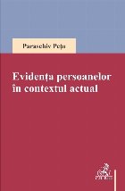 Evidenţa persoanelor în contextul actual