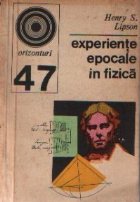 Experiente epocale fizica