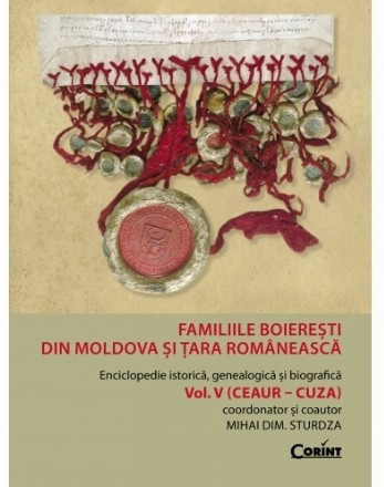 Familiile boierești din Moldova și Țara Românească vol.5 (Ceaur - Cuza)