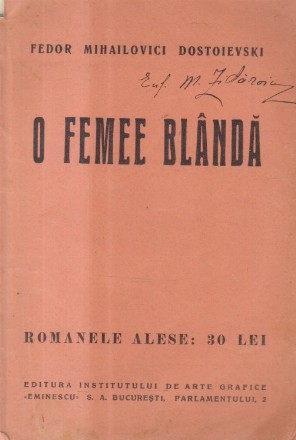 O Femee Blanda (Dostoievski)