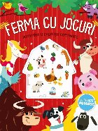 coperta Ferma cu jocuri : activităţi şi exerciţii captivante - cu stickere pufoase