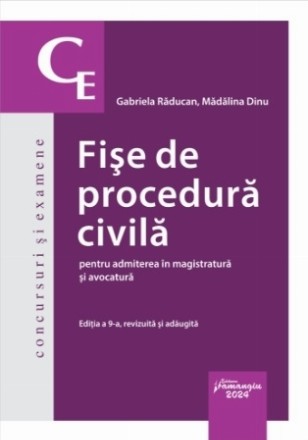 Fişe de procedură civilă pentru admiterea în magistratură şi avocatură