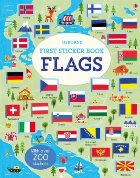 First sticker book flags