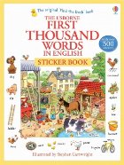 First thousand words in English sticker book