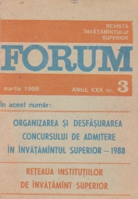 Forum, nr. 3 martie 1988