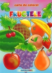 Fructele - carte de colorat (romana-engleza)