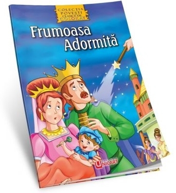 Frumoasa Adormita - Carte de colorat + poveste (Colectia Povesti clasice de colorat, format A4)