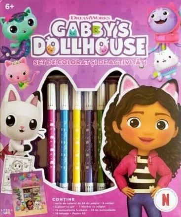 Gabby's Dollhouse : set de colorat
